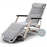 MKYOKO Liegestuhl für den Außenbereich, Zero Gravity Chair, Liegende Chaiselongue, Verstellbarer Entspannungsstuhl, faltbar, für den Außenbereich, Hof, Strand, Pool, Terrasse, Garten (CD)