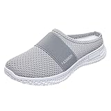 Slipper Damen Elegant Mesh Damen Hausschuhe Strand Weite H Bequeme Schlappen Airfoot Herren Gartenclogs Leichte Sommer Pantoletten Gartenschuhe Vorne Geschlossen Hinten Geschlossen