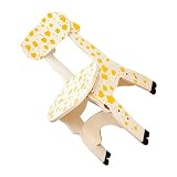 Homoyoyo Kleiner Hocker Für Kinder Holzstuhl Babymöbel Kindermöbel Vorschulstuhl Kindermöbel Giraffenhocker Kinderstuhl Giraffenholzstuhl Möbelhocker Mädchen