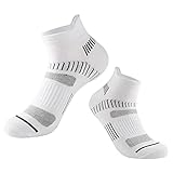 VIRACIN Herren schweißabsorbierende und Sport- und Freizeit-Low-Top-Saison-Kurzsocken mit flachem Mund Socken Lustig Damen (White, One Size)