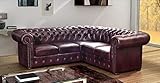 JVmoebel Chesterfield Ecksofa Ledercouch Eck Sofa Polster Sitz Couch Leder Garnitur Napol