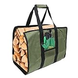 Feuerholz-Tragetasche, wasserdichter Kamin-Holzträger, robuste Holztasche, Kamin-Holzträger, Holztragetasche für Grillen und Camping
