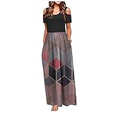 Eauptffy Damen Spitzenkleid Brautjungfer Elegant Cocktailkleid Druckkleid Schulter Maxi-Ärmel Elegante Damentasche Kalt Blumen Kurz Lässiges Damenkleid Kleider Elegant Sexy