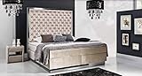 JVmoebel Boxspringbett Designer Polsterbett Bett Betten Hotel Chesterfield Hotelbett