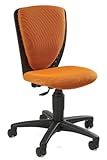 Topstar 70570BB40 High S'cool, Kinder- und Jugenddrehstuhl, Schreibtischstuhl für Kinder, Bezugsstoff orange