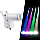 Punktstrahler für Discokugel 12w Led-pinspots, Led Spot für Discokugel Licht, Disco Spot Lights Discokugel Strahler, Led Pinspot Dmx RGBW 4IN1 Stage Spotlight for Mirror Ball Spiegelkugel mit Motor