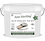 Ann Sterling XL 5Kg Kreidefarbe Shabby Chic Farbe: Chalky Oldwhite/Altweiß 5Kg. Lack Chalky Paint