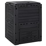 Home & Garden Komposter aus Polypropylen, 280 l, Schwarz