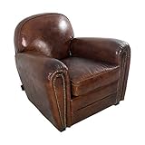 Clubsessel Calais Leder Vintage Cigar Ledersessel Echtleder Sessel