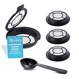 4 x DL-pro Kaffeepads Kaffeefilter für Melitta 180424 nachfüllbar permanent Padfilter für Senseo Kaffeemaschine HD7800 bis HD7874 4Stk mit Kaffeepulverlöffel
