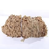 Camo Netting Tarnnetz,Dauerhaft Tarnnetz Sichtschutz 2x3m,3x4m,4x5m,5x6m,5x10m,8x8m, Double Layer Khaki Schatten-Netz,210D Oxford Cloth Camping Militär Jagd Schießen Sonnenschutz Netze(Size:3X4M)