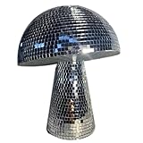 Povanjer Discokugel Pilz, Diskokugel, Silber reflektierend, Discokugel, Discokugel, Discokugel, Spiegelkugel, Discokugel, Dekoration, Spiegelkugel, Clubkugel