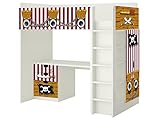 Piraten Aufkleber - SH02 - passend für die Kinderzimmer Hochbett-Kombination STUVA von IKEA - Bestehend aus Hochbett, Kommode (3 Fächer), Kleiderschrank und Schreibtisch - Möbel Nicht Inklusive | STIKKIPIX