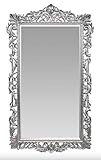 Casa Padrino Barock Wandspiegel Silber 115 x H. 202 cm - Barockstil Spiegel Antik Stil Möbel