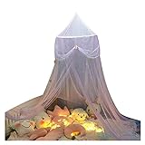 Bed Canopy Curtain Bed Curtain Star Tulle Baby Bed Dome Canopy Curtain Hanging Bed Canopy Breathable Tent Summer Protector Bed Tent Curtain (Color : 2) (3)