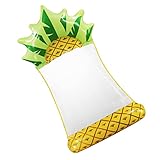 Toddmomy Ananas-Wasser-Schwimmbett Couch-Federn Pool-Schwimmkörper Größe Pool-Schwimmkörper Für Stuhlzubehör Tragbarer Wasser-Loungesessel Pool-Hängematte Schwimmende Schwimmmatte