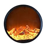 Elektrokamin Wandmontierter Elektrokamin Infrarotofenheizung realistische 3D-Flammeneffekte einstellbare Helligkeit und Wärme