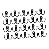 Cabilock 20 Stück Kleiderhaken Roben-Aufhängehaken Robuster Kleiderständer Hängeregale Für Kleidung Robuste Hut-Wandaufhängung Schwarze Haken Schwarze Roben-Aufbewahrungshaken