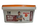 Alpina, Tim Mälzer Farbrezepte, Metall Accent Rot, 1 L., Effekt-Farbe, Wandfarbe