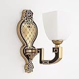 Antiseptische Wandleuchte aus Zinklegierung, Glaslampenschirm, Metallwandleuchte, Augenschutz, weiches Licht, Arbeitszimmer, Leseleuchte, Wohnzimmer, Restaurant, Hintergrund, Wandbeleuchtungslampen (
