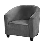 jianyana Sessel Überzug Elastisch Clubsessel Waschbare Stretch Sofabezug Badewanne Stuhlbezug Sessel Husse für Cafe Club Loungesessel Stuhl Sessel