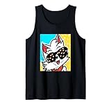 Colorful Happy Sonnenbrille Katze Tank Top
