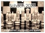 Schach 2023. Impressionen von Figuren und Spielen (Wandkalender 2023 DIN A3 quer), Calvendo Monatskalender