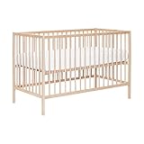 We-Too Puck Raw Babybed Beuken Natural 60 x 120 cm