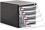 DVTEL Home-Office-Aktenschrank, Desktop-Aktenschrank, Schubladenklassifizierung, Computer-Desktop auf mehrschichtigem Regal Desktop-Schrank