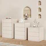 Kommode zur Aufbewahrung von Schubladen Kommode mit Schubladen Aufbewahrungsschrank mit Türen Mit reichlich Stauraum Nachttisch Geeignet für Wohnzimmer, Flur, Eingangsbereich ( Color : Beige , Size :