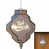 Tebinzi Eid Crafts Nachtlicht | Handgefertigte LED-Licht-Ornamente für Eid-Dekor – Batteriebetriebene dekorative Lampenlichter für Partyzubehör, Wand, Schlafzimmer, Urlaub, Fenster