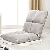 fuLNes Bodenstuhl Faltbarer Sessel Lazy Lounge Sofa Gaming Couch Verstellbare Rückenlehne Stühle Meditationsbaumwolle