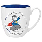 GRUSS & CO Anti-Stress-Tasse Motiv 'Helden' | Tasse mit Spruch, 45 cl, New Bone China | Geschenk für Ihn | 46264