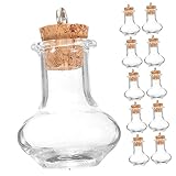 Yardenfun 20 Stück In Flaschen Abgefüllte Treibende Flasche Wunschflasche Mini-Glasvase Transparent