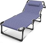 TEmkin Schwerelosigkeitsstühle, zusammenklappbare tragbare Sonnenliege, Klappstühle, leichte Garten-Sonnenliege, Liegestuhl, tragbares Klappbett, verbreiterndes Campingbett, EIN