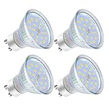 Yiahin GU10 LED Neutralweiss | LED GU10 Lampe | Neutralweiß 4500 Kelvin | 600 Lumen | 5W ersetzt 60W Halogenlampe | LED ReflektorLampe | led Birnen | LED Leuchtmittel Gu10 | 4er Pack