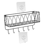 Cabilock 2 Stück Draht-Lagerregal Zum Aufhängen Wandregal Wandregal Badezimmer Hängeregal Bauernhaus-Wand-Organizer Korb Küchenkorb Regal Heimaufbewahrungskorb Hängeregal