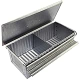 Juni-Con Profi Toastbrotbackform rechteckig/Toastbrotform 500g / 24 cm Backform - Toastbrot backen - Toastform - Toast, Brotform mit Deckel, Brotbackform, Backform, Backform Sauerteig