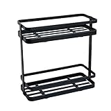 Duschregal Badezimmerregal, 2-streizende Organizer Bad-Kollektion Körbe Unter Waschbecken Regal Organizer Rack, Mehrzweck Lagerung for Badezimmer Küche Schwarz, Weiß Badezimmer Regal ( Color : A )