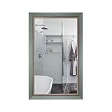Spiegel, rechteckig, Wandmontage, Badezimmerspiegel für Rasieren/Make-up, abgeschrägter HD-Schminkspiegel, stilvolles Design für Schlafzimmer, Wohnzimmer, mehrere Größen
