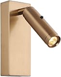 TONPOP Aluminium 3W Wandlampen Zylindrische Wandlaterne Innen-LED-Leuchten für Wände Nachttisch-Wandlaterne Wandleuchte mit Schalter Arbeitszimmerleuchten Wandbeleucht
