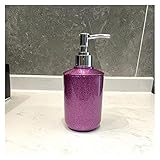 Seifenspender 32. 0ML Plastik Seifenspender Lotion Lagerung Flasche Badezimmer Zubehör Dusche Shampoo Flasche, Home Hotel Badezimmer Zubehör Seifenspender für Küche, Bad (Color : Purple)