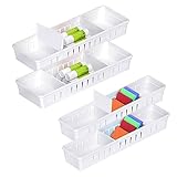 mumisuto Schubladen Organizer, Schubladen Ordnungssystem, Schreibtisch Schubladenteiler, Tabletts, Kommode Aufbewahrungsboxen Trennbox, Schminktisch Organizer, Küche Schreibtisch Organizer