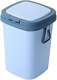 13L Wandmontierter Mülleimer mit Deckel, Abfalleimer, Küchenschranktür, hängender Mülleimer, Recycling-Mülleimer (blau, 22,5 x 22,5 x 31,5 cm)