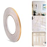 Minsezhi Metallic Mylar Film Tape,5mm x 50m Keramikfliesen Zierleiste,Bodenband für die Dekoration Wand,Schlafzimmer, Autos,BooteTrim,Handwerk und Geschenke Wrapping