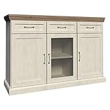 Furniture24 Kommode ROYAL K1S, Wohnzimmerschrank, Sideboard mit 3 Türen