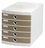 TUBBEK Aktenschrank Schublade Desktop Aktenschrank Aufbewahrungsbox Korb Büro Schreibtisch Schreibwaren Aufbewahrung mehrlagiges Regal Mehr Stauraum (Farbe: Schwarz, Größe: 39,3 x 29,5 x 32 cm)