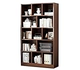 Einfaches Aufbewahrungsregal, offenes Bücherregal, mehrschichtiger Vitrinenschrank for die Wohnzimmer-Studienbibliothek YIJIAN (Farbe : Field Oak Color 80x24x180cm)