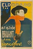 Leinwanddruck Und Poster Wand-Kunst Bild Reproduktion Eldorado Aristide Bruant von Henri De Toulouse Lautrec für Wohnkultur 60x90cm