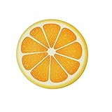 UPKOCH Runde Teppiche Bodenmatte Bodenmatte Badvorleger Teppich Duschmatte 3D-Orange-Druck Küchenteppich